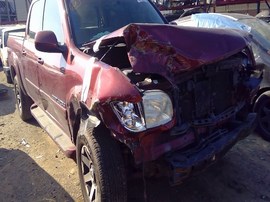 2004 TOYOTA TUNDRA, BURGUNDY, LIMITED, CREW CAB, 4.7L, AT, 2WD. Z25955